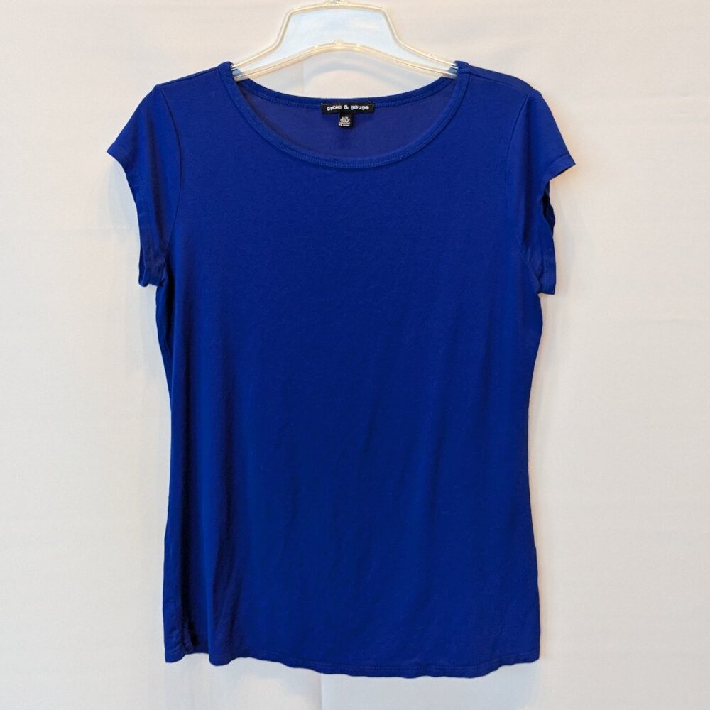 Soft & Stretchy Royal Blue Cap Sleeve Tee